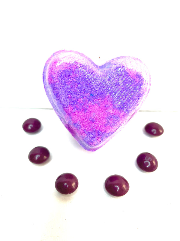 Parma Violet Heart Bath Bomb