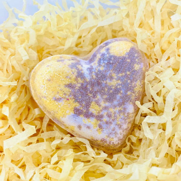 Coconut Creme Heart Bath Bomb