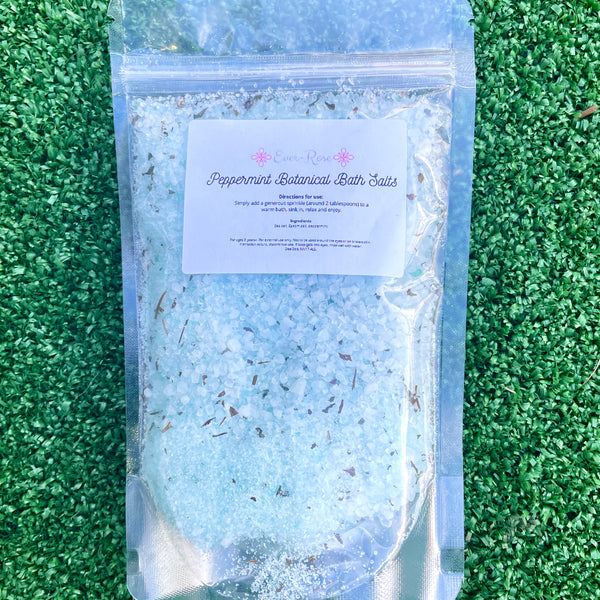 Peppermint Botanical Bath Salts