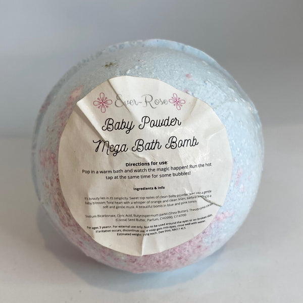 Baby Powder Bath Bomb (Mega)