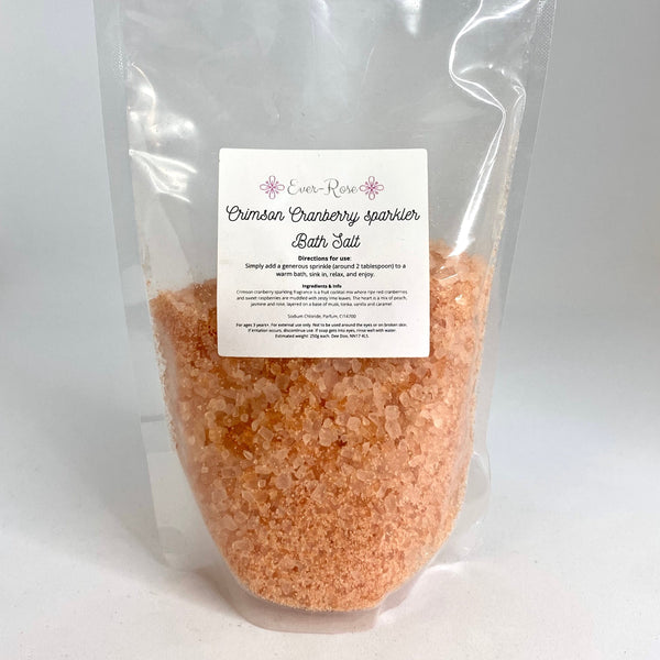 Crimson Cranberry Bath Salts (Small)