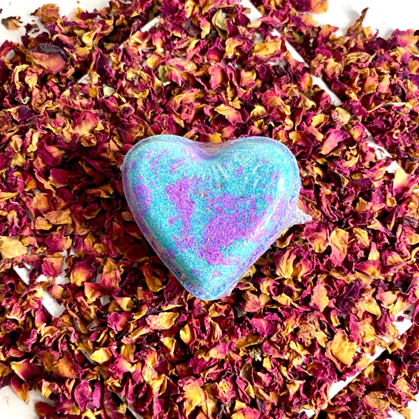 Blackcurrant Musk Heart Bath Bomb